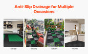 Charger l'image dans la visionneuse de galerie, Amocart Interlocking Drainage Mat 12inx12in 12/24/40/50/55 Pcs Splicing Mats Non-Slip PP Drainage Floor Tile & Shower Mat