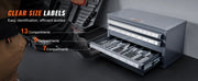 Bild in Galerie-Viewer laden, Amocart Steel Drill Dispenser Organizer Cabinet Storage Drill Bit Dispenser Cabinet Three-Drawer Drill Bit Organizer Cabinet