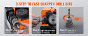 Bild in Galerie-Viewer laden, Amocart Drill Bits Sharpener 3-13mm Mill Grinder Sharpener Portable Sharpening Angle Grinder w/ 11 Collet For Factory Workshop
