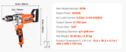Bild in Galerie-Viewer laden, Amocart Drill Mixer 1/2in 5/8 in Corded Electric Drill Mixer Set Mixing Drills Machine D-Handle Handheld Cement Mixers