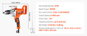 Bild in Galerie-Viewer laden, Amocart Drill Mixer 1/2in 5/8 in Corded Electric Drill Mixer Set Mixing Drills Machine D-Handle Handheld Cement Mixers
