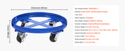 Load image into Gallery viewer, Amocart 2000lbs Drum Dolly 55Gal Barrel Mobile Base with Cross Braces & 4 Swivel Wheels Hand Truck for Warehouse Drum Handling