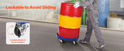Load image into Gallery viewer, Amocart 2000lbs Drum Dolly 55Gal Barrel Mobile Base with Cross Braces & 4 Swivel Wheels Hand Truck for Warehouse Drum Handling