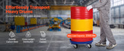 Load image into Gallery viewer, Amocart 2000lbs Drum Dolly 55Gal Barrel Mobile Base with Cross Braces & 4 Swivel Wheels Hand Truck for Warehouse Drum Handling