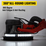 Charger l'image dans la visionneuse de galerie, SucceBuy 850W Drywall Sander Variable Speed 800-1750 RPM Electric Drywall Sander Foldable Sheetrock Sander with Telescope Handle