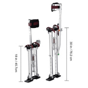 Charger l'image dans la visionneuse de galerie, Amocart Drywall Stilts 18''-30''/36''-50'' Adjustable Aluminum Tool Stilts Protective Knee Pads Non-Slip Work Stilts for Home