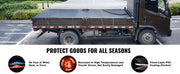 Charger l'image dans la visionneuse de galerie, Amocart 18oz Dump Truck Mesh Tarp PVC Coated Heavy Duty Cover with Reinforced Webbing for Manual or Electric Dump Truck Syste