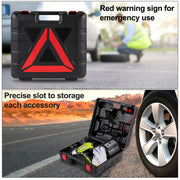 Load image into Gallery viewer, Amocart 4-In-1 Electric Car Jack 12V 5T Portable Hydraulic Jack Impact Wrench Tire Compressor Lifting LED Light Car Repair Tool