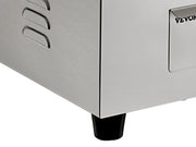 Charger l'image dans la visionneuse de galerie, SucceBuy 21In Commercial Electric Grill Flat Pan Stainless Steel Desktop Griddle Hotplate Teppanyaki Grill w/Temperature Control