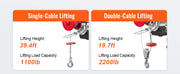 Charger l'image dans la visionneuse de galerie, Amocart 400-1000kg Electric Hoist Lifting Crane Cable Hoist Winch for Boat Car Garage Elevator with Wired Remote Control Lifter