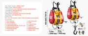 Charger l'image dans la visionneuse de galerie, Amocart 2-in-1 Electric Hoist 1100 lbs 1800W Wired/Wireless Portable Power Winch 98 ft Lifting Height for Garage Factory Towing