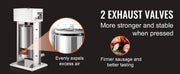Charger l'image dans la visionneuse de galerie, Amocart 10L/15L Electric Sausage Stuffer Stainless Steel Making Sausage Machine Commercial Grade with 4 Filling Funnel for Home