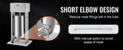Charger l'image dans la visionneuse de galerie, Amocart 10L/15L Electric Sausage Stuffer Stainless Steel Making Sausage Machine Commercial Grade with 4 Filling Funnel for Home