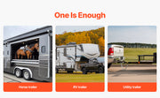 Charger l'image dans la visionneuse de galerie, Amocart 5000Lbs Electric Trailer Jack RVs Power Tongue Jack with 2 Way Connector & Crank Handle 10"-28.3" Lift for Camper