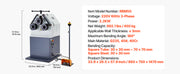 Load image into Gallery viewer, SucceBuy 2.2KW Electric Roll Bending Machine with 180° Maximum Bending Angle Support Horizontal/Vertical Operation (220V 60Hz)