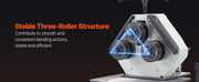 Load image into Gallery viewer, SucceBuy 2.2KW Electric Roll Bending Machine with 180° Maximum Bending Angle Support Horizontal/Vertical Operation (220V 60Hz)