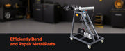Charger l'image dans la visionneuse de galerie, Amocart Electric Tube Bending Machine 750W Electric Tubing Bender w/ 6L Hydraulic Cylinder w/ 3 Dies for 1" 1-1/2" 1-3/4" Pipes