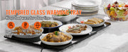 Bild in Galerie-Viewer laden, Amocart Electric Warming Tray 16.5"x 23.6"/11" Portable Tempered Glass Heating Tray with Temperature Control Perfect for Dinner