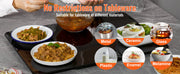 Bild in Galerie-Viewer laden, Amocart Electric Warming Tray 16.5"x 23.6"/11" Portable Tempered Glass Heating Tray with Temperature Control Perfect for Dinner