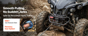 Charger l'image dans la visionneuse de galerie, Amocart 4500LBS Electric Winch 12V ATV/UTV Winch with 39ft Steel Wire Rope Wireless & Wired Remote Control for Towing Off-Road