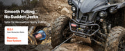 Charger l'image dans la visionneuse de galerie, SucceBuy 3000LBS Electric Winch 12V Wired ATV/UTV Winch with 3/16in x 39.4ft Steel Wire Rope IP55 Waterproof for Towing Off-Road