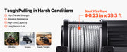 Charger l'image dans la visionneuse de galerie, Amocart 4500LBS Electric Winch 12V ATV/UTV Winch with 39ft Steel Wire Rope Wireless & Wired Remote Control for Towing Off-Road