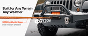 Bild in Galerie-Viewer laden, Amocart 10000/12000/13500 lbs Electric Winch 12V DC Truck Car Winch with 90 ft Synthetic Rope for Towing Off-Road SUV Jeep