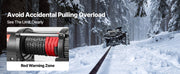 Bild in Galerie-Viewer laden, Amocart 6000LBS Electric Winch 12V ATV/UTV Winch with 49.2ft Synthetic Rope Wireless & Wired Remote Control for Towing Off-Road