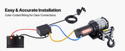 Charger l'image dans la visionneuse de galerie, SucceBuy 3000LBS Electric Winch 12V Wired ATV/UTV Winch with 3/16in x 39.4ft Steel Wire Rope IP55 Waterproof for Towing Off-Road