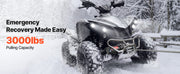 Charger l'image dans la visionneuse de galerie, SucceBuy 3000LBS Electric Winch 12V Wired ATV/UTV Winch with 3/16in x 39.4ft Steel Wire Rope IP55 Waterproof for Towing Off-Road