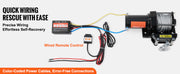 Charger l'image dans la visionneuse de galerie, Amocart 3000lbs ATV/UTV Electric Winch 12V DC Steel Rope Winch with 39ft Cable Roller Wired Remote Control for Towing Off-Road