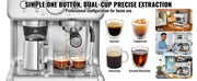 Charger l'image dans la visionneuse de galerie, Amocart Espresso Machine with Grinder 15 Bar Semi-Automatic Espresso Coffee Maker with Milk Frother Steam Wand