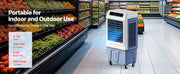 Load image into Gallery viewer, Amocart Evaporative Air Cooler 3100CFM with 9Gal Water Tank Swamp Cooler with Remote Control 12H Timer 4 Ice Boxes 3 Wind Speed