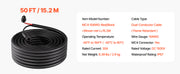 Charger l'image dans la visionneuse de galerie, Amocart 30FT/50FT/100FT Solar Panel Extension Cable with Flame Retardant Protective Sleeving Female and Male Connectors for RV