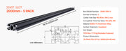 Charger l'image dans la visionneuse de galerie, Amocart Linear Rail 4-5 PCS 1000mm/1200mm/1500mm/2000mm T Slot 2040 Aluminum Extrusion Profile for 3D Printer, CNC Machine DIY