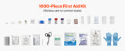 Charger l'image dans la visionneuse de galerie, Amocart 3-Shelf First Aid Cabinet 1000Pcs Wall Mounted OSHA&ANSI 2015 (Class A) Industrial Emergency Metal Med Box for Business