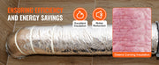 Load image into Gallery viewer, SucceBuy Dryer Vent Hose Insulated Flexible Duct Heavy-Duty Three Layer Protection for HVAC Heating Cooling Ventilation Exhaust