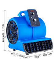 Charger l'image dans la visionneuse de galerie, Amocart Pivoting Utility Fan 600 CFM High Velocity Floor Blower 300° Blowing Angle Air Mover for Drying Cooling Ventilating