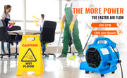 Load image into Gallery viewer, Amocart Floor Blower 1360 RPM 600 CFM Air Mover for Drying and Cooling Portable Dryer for Janitorial Home Plumbing Commercial