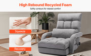 Charger l'image dans la visionneuse de galerie, Amocart Floor Chair Recycled Foam Folding Sofa Chair Multifunctional Floor Chair with Back Support Ideal for Sleeping Reading