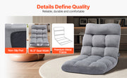 Charger l'image dans la visionneuse de galerie, Amocart Floor Chair Recycled Foam Folding Sofa Chair Multifunctional Floor Chair with Back Support Ideal for Sleeping Reading