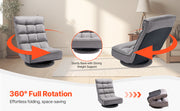 Charger l'image dans la visionneuse de galerie, Amocart Floor Chair Recycled Foam Folding Sofa Chair Multifunctional Floor Chair with Back Support Ideal for Sleeping Reading