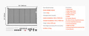 Charger l'image dans la visionneuse de galerie, Amocart 55/71/110in Retractable Baby Gate 34in Tall Extends Wide Retractable Gate for Kids Pets Mesh Material Easy to Install