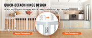 Bild in Galerie-Viewer laden, Amocart Free Standing Dog Gate Freestanding Pet Gate 3 Panels Foldable Dog Gate for Narrow Passageways Expandable Dog Barrier