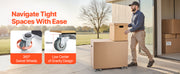 Bild in Galerie-Viewer laden, Amocart 4pcs Furniture Dolly Movers with Triangle Swivel Caster & 3 Wheels Fridge Lift Mover Tool Set for Home Appliances Sofa