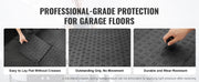 Charger l'image dans la visionneuse de galerie, Amocart Garage Tiles Interlocking 12in 25/50Pcs Garage Floor Covering Tiles Non-Slip Double-Sided Texture for Garages Repair