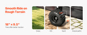 Load image into Gallery viewer, SucceBuy Garden Utility Trailer 28 Cu.Ft. & 1800lbs ATV UTV Trailer Tow Behind Steel Dump Trailers for Lawn Tractor Garden Waste
