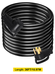 Bild in Galerie-Viewer laden, Amocart 25FT 36FT 50FT 50Amp RV Extension Cord N14-50 Plug Copper Wire Power Supply Cable for Trailer Motorhome Camper Use