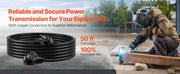 Charger l'image dans la visionneuse de galerie, Amocart 30-Amp 7500Watts / 50-Amp 12500 Watts Generator Extension Cord 50 Foot 250 Volts Heavy Duty Power Cable, NEMA 6-50P to 6-50R SWT Flexible Welder Extension Cord with Storage Bag for Generators