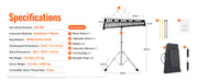Charger l'image dans la visionneuse de galerie, Amocart 32 Note Glockenspiel Xylophone Bell Kit Percussion Instrument with Mallets Drum Sticks Carrying Bag for Adults Students